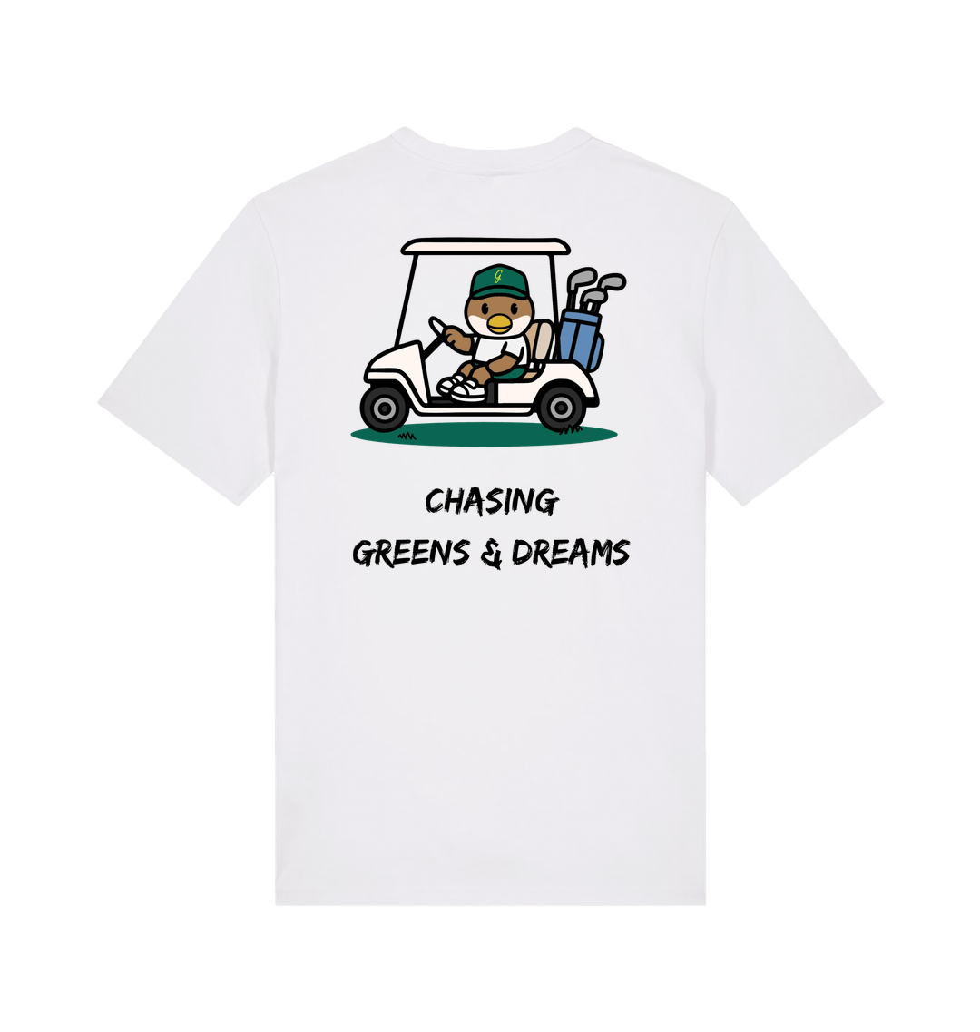 White Printed T-shirt Back
