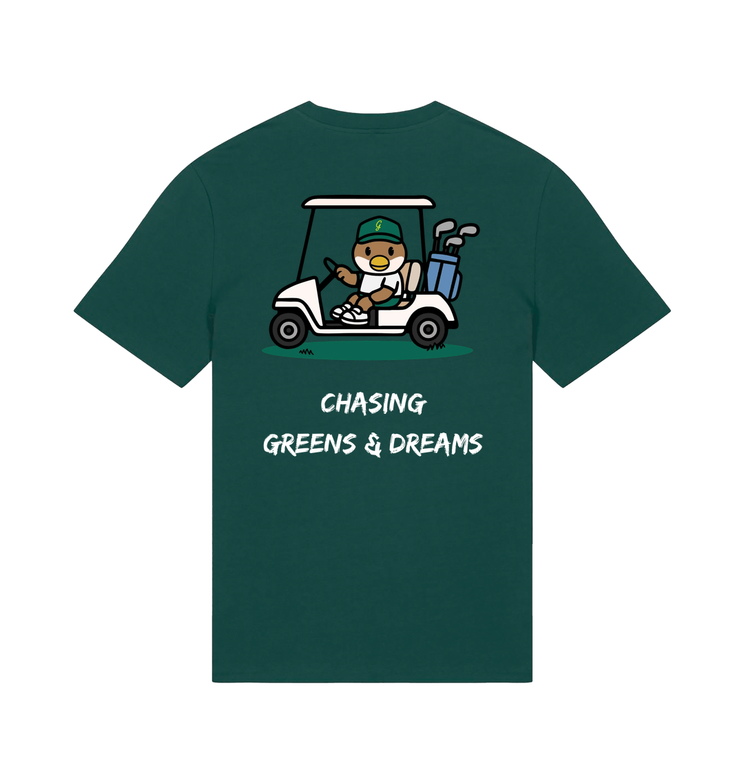 Glazed Green Printed T-shirt Back