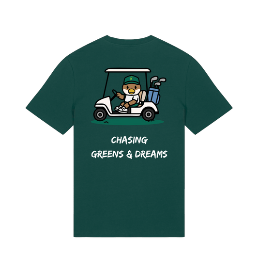 Glazed Green Printed T-shirt Back