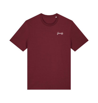 Burgundy Printed T-shirt Front